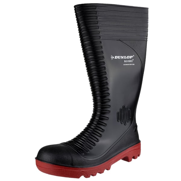 Dunlop Acifort A252931 Ribbed Full Safety Wellington / Mens Boots