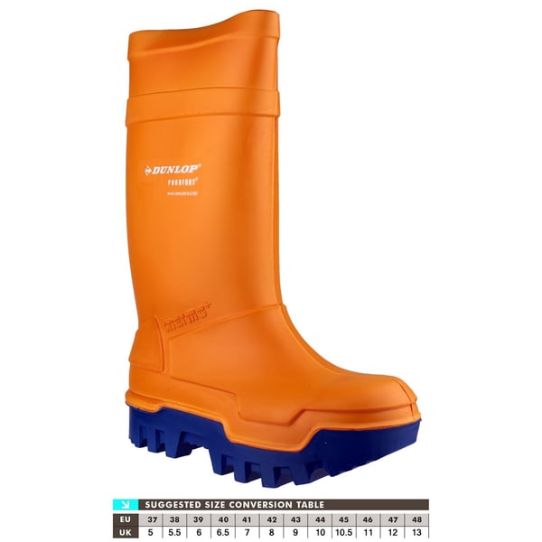 Dunlop C662343 Purofort Thermo + Full Safety Wellington / Mens Boots / Safety Wellingtons