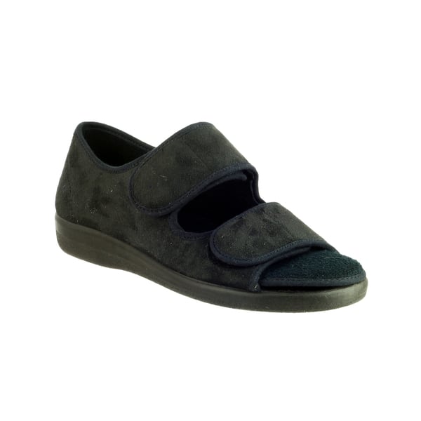 GBS Brompton Touch Fastening Open Toe Slipper / Slippers