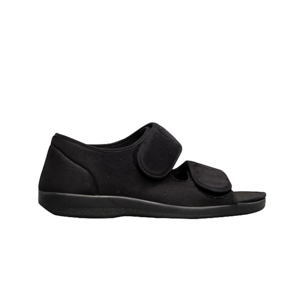 GBS Brompton Touch Fastening Open Toe Slipper / Slippers