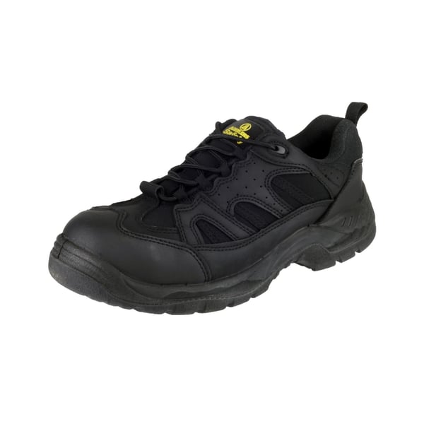 Amblers Stål Unisex FS214 Black Safety Trainer / Herre Dame Sko
