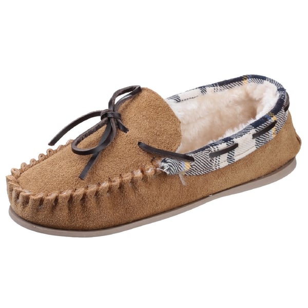 Cotswold Womens/Ladies Kilkenny Classic Fur Lined Moccasin Slippers