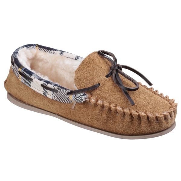 Cotswold Womens/Ladies Kilkenny Classic Fur Lined Moccasin Slippers