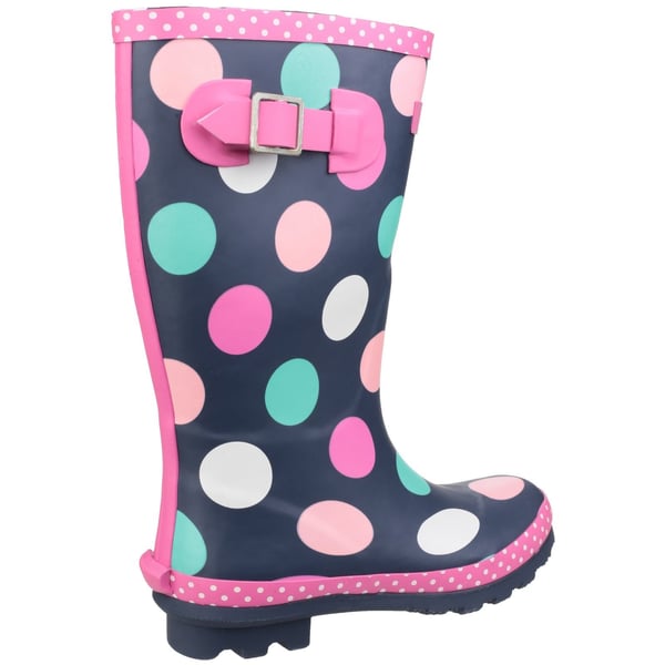 Cotswold Childrens Girls Dotty Spotted Wellington Boots