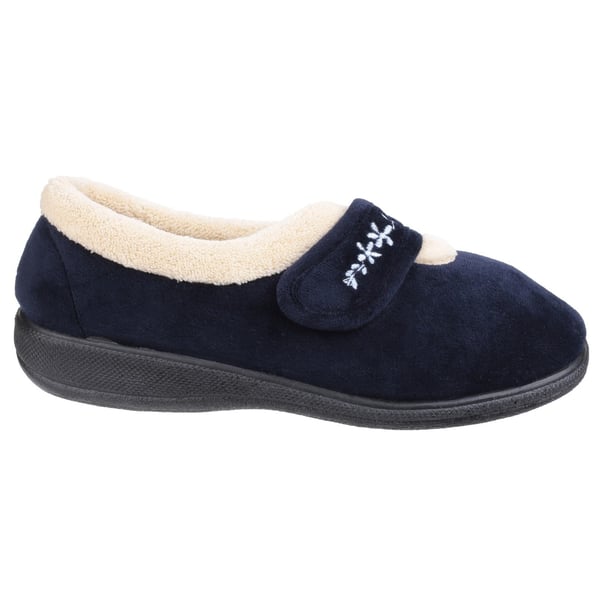 Fleet & Foster Womens/Ladies Capa Floral Touch Fasten Slippers