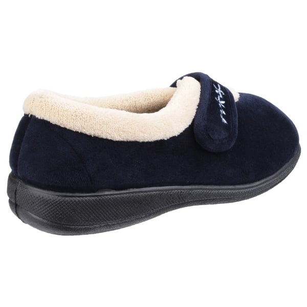 Fleet & Foster Womens/Ladies Capa Floral Touch Fasten Slippers