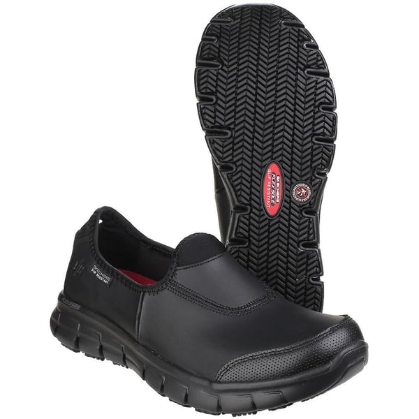 Skechers Arbejdsrelaterede kvinder/damer Sure Track Slip On arbejdssko