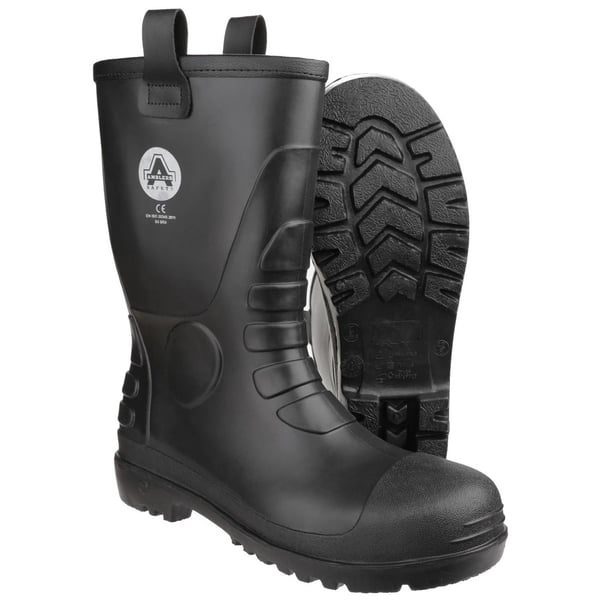 Amblers Safety Unisex FS90 Vedenpitävä Vetoketjullinen Turvariggerisaapas