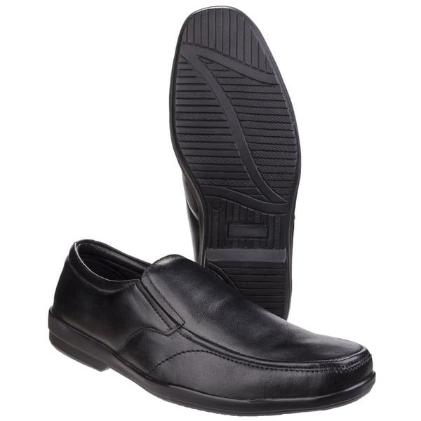 Fleet & Foster Mens Alan Formal Apron Toe Slip On Shoes