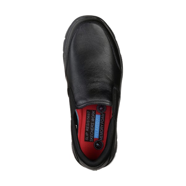 Skechers Mens Leather Flex Advantage SR - Bronwood Slip On Shoes