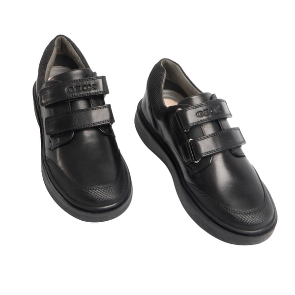 Geox Boys J Riddock Touch Fastening Leather Shoe