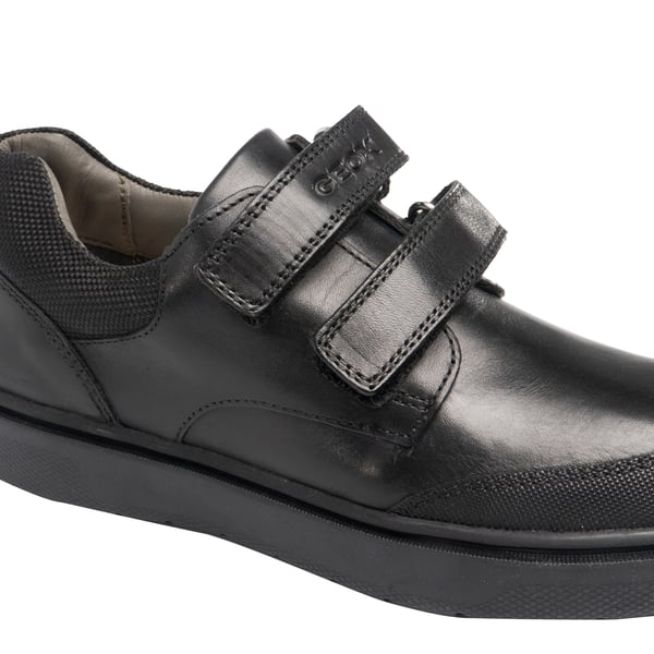 Geox Boys J Riddock Touch Fastening Leather Shoe