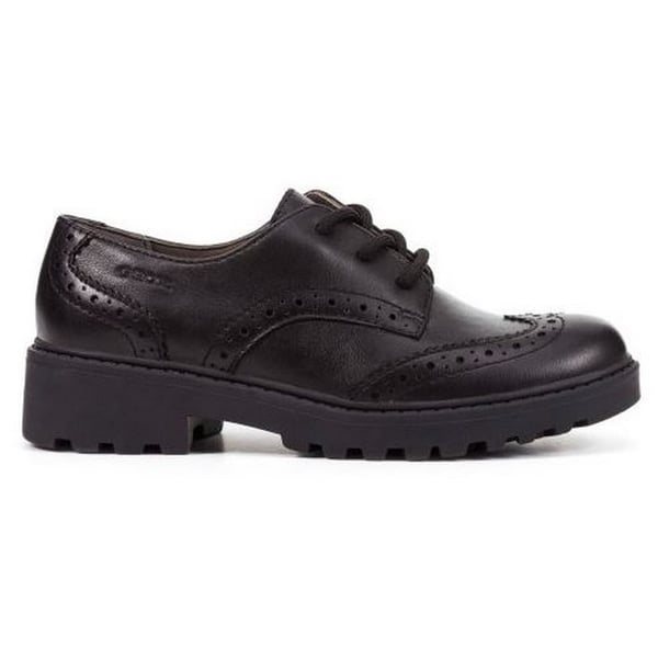 Geox Girls J Casey G. N Lace Up Leather School Shoe