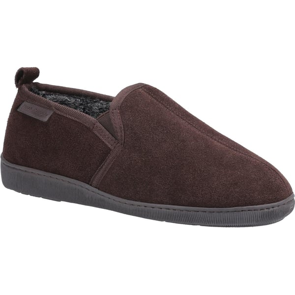 Hush Puppies Herre Arnold Slip On læder hjemmesko