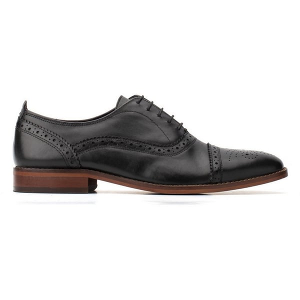 Base London Mens Cast Waxy Lace Up Leather Brogue Shoe