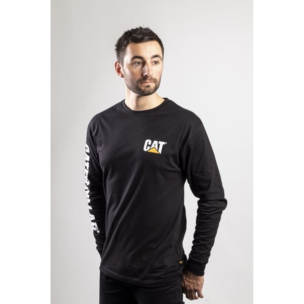 Caterpillar Trademark Banner L/S Tee / Mens T-Shirts / Tee Shirts
