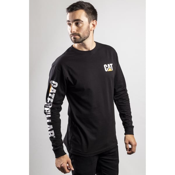 Caterpillar Trademark Banner L/S Tee / Mens T-Shirts / Tee Shirts