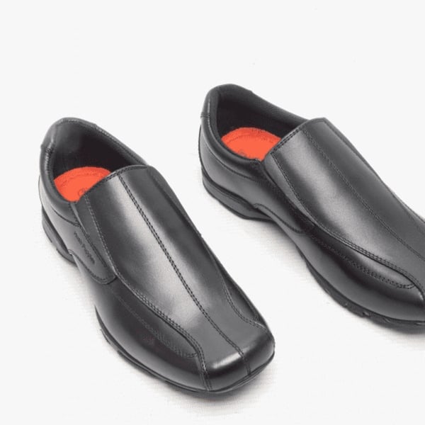 Hush Puppies Elijah lædersko til drenge