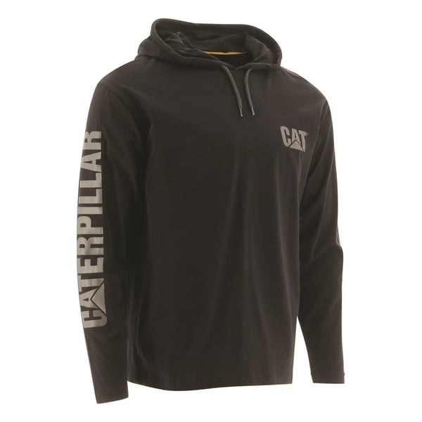 Caterpillar Mens Hooded Long-Sleeved T-Shirt