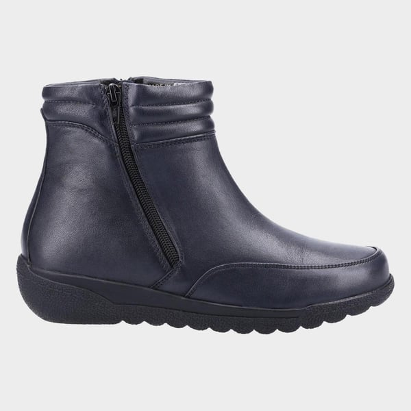 Fleet & Foster Womens/Ladies Morocco Twin Zip Leather Ankle Boots