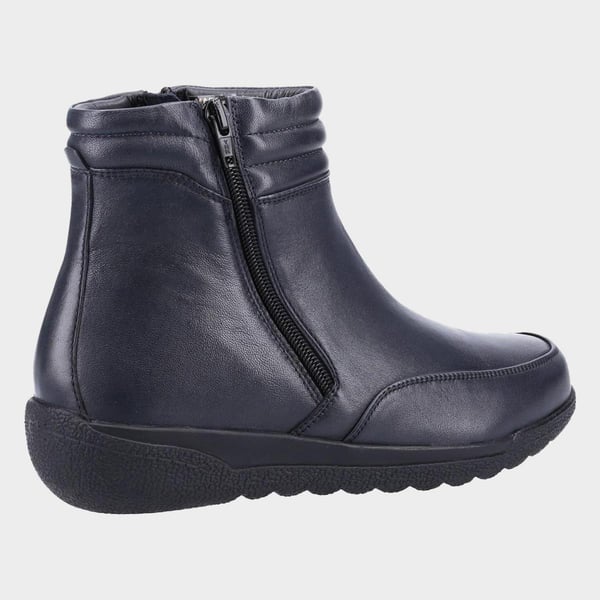 Fleet & Foster Womens/Ladies Morocco Twin Zip Leather Ankle Boots