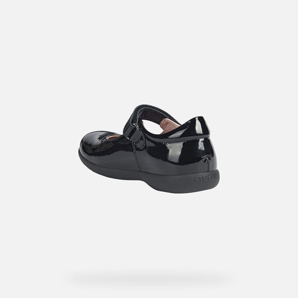 Geox Girls Naimara Ballerina Patent Leather Mary Janes