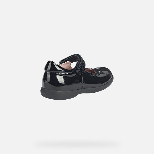 Geox Girls Naimara Ballerina Patent Leather Mary Janes