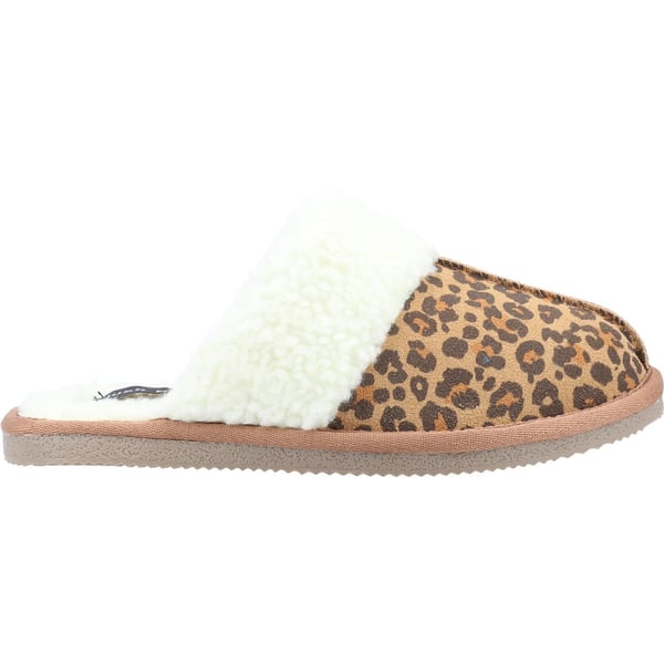 Hush Puppies Womens/Ladies Arianna Leopard Print Suede Slippers