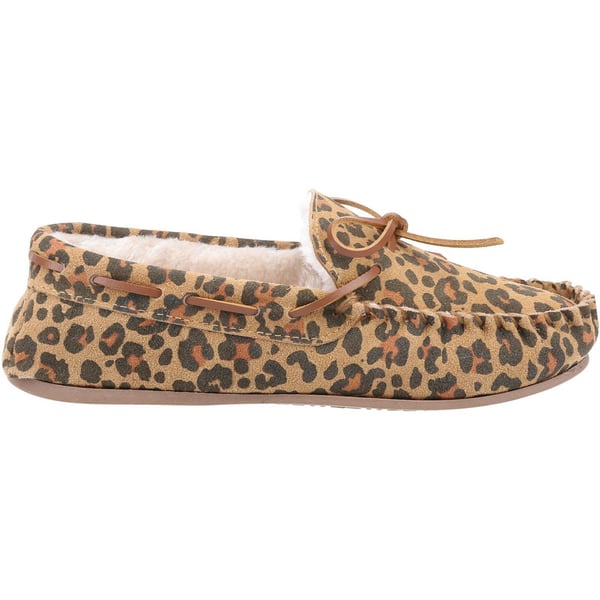 Hush Puppies Womens/Ladies Allie Leopard Print Suede Slippers