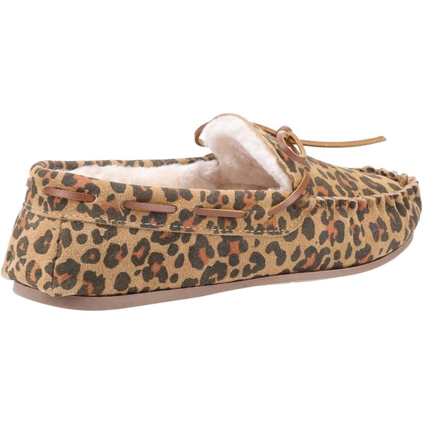 Hush Puppies Womens/Ladies Allie Leopard Print Suede Slippers