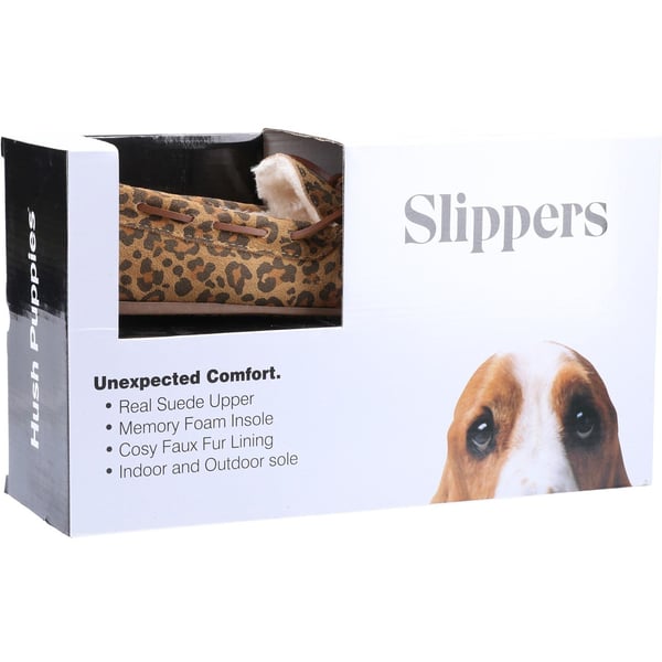 Hush Puppies Womens/Ladies Allie Leopard Print Suede Slippers