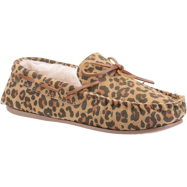 Hush Puppies Womens/Ladies Allie Leopard Print Suede Slippers