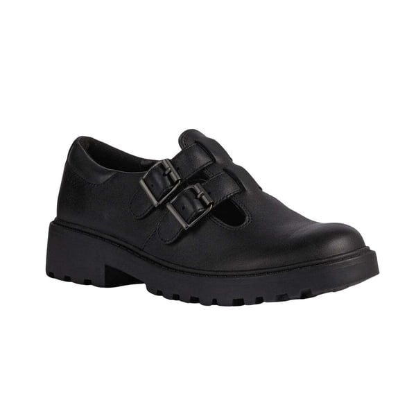 Geox Girls Casey Ballerina Leather School Shoes
