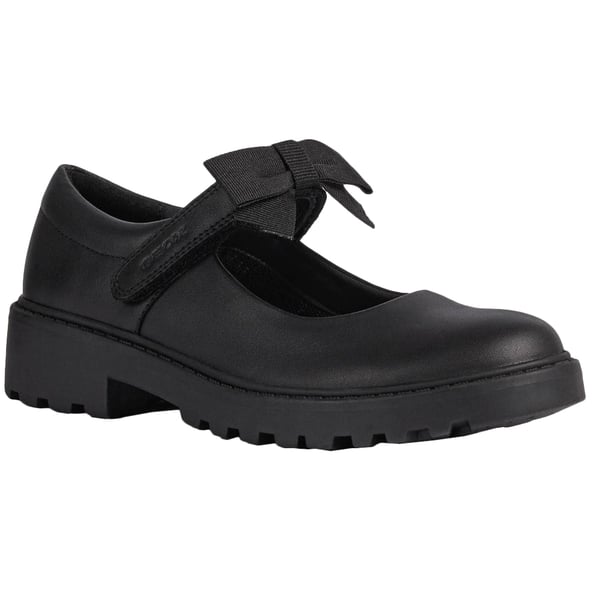Geox Girls Casey Ballerina Bow School Shoes