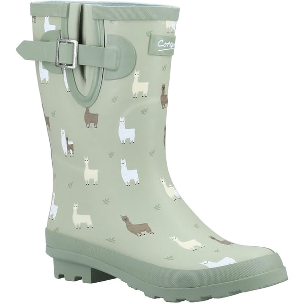 Cotswold Dame/Damer Farmyard Alpaca Alpaca Mid Calf Wellington Boots