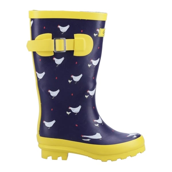 Cotswold Dame/Damer Farmyard Chicken Mid Calf Wellington-støvler