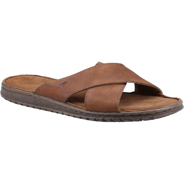 Hush Puppies Mens Nile Crossover Leather Sandals