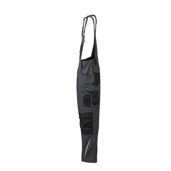 James and Nicholson Unisex Workwear Pants with Bib