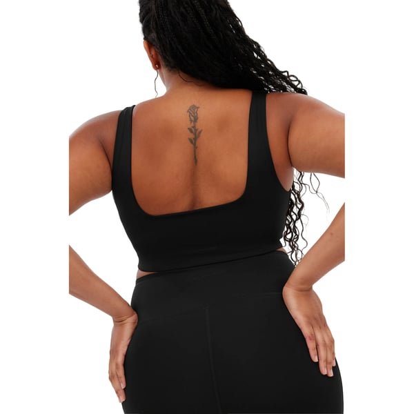 Girlfriend Collective Womens/Ladies Tommy Cropped Square Neck Bra