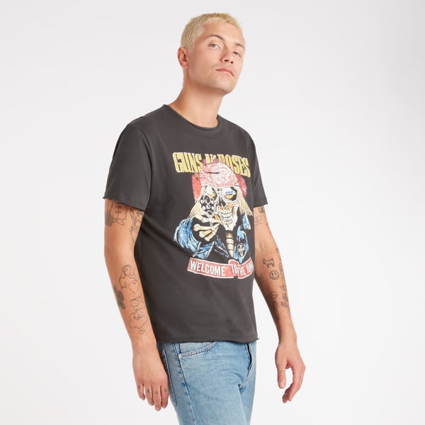 Amplified Unisex Aikuisten Welcome To The Jungle Guns N Roses T-paita