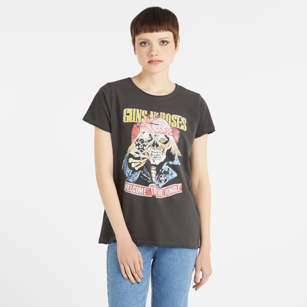 Amplified Unisex Aikuisten Welcome To The Jungle Guns N Roses T-paita