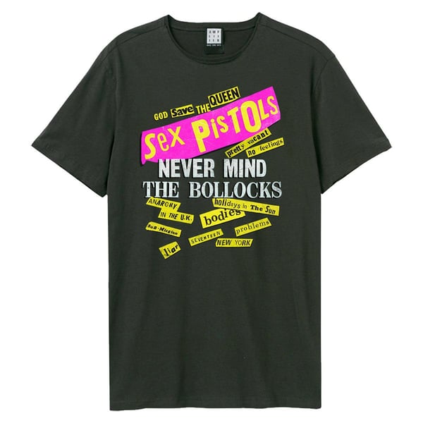 Amplified Unisex Aikuisten Never Mind The Bollocks Sex Pistols T-paita