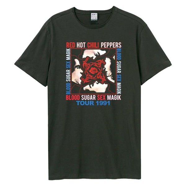 Amplified Unisex Aikuisten 91 Tour Red Hot Chili Peppers T-paita Amplified Unisex Aikuisten 91 Tour Red Hot Chili Peppers T-paita