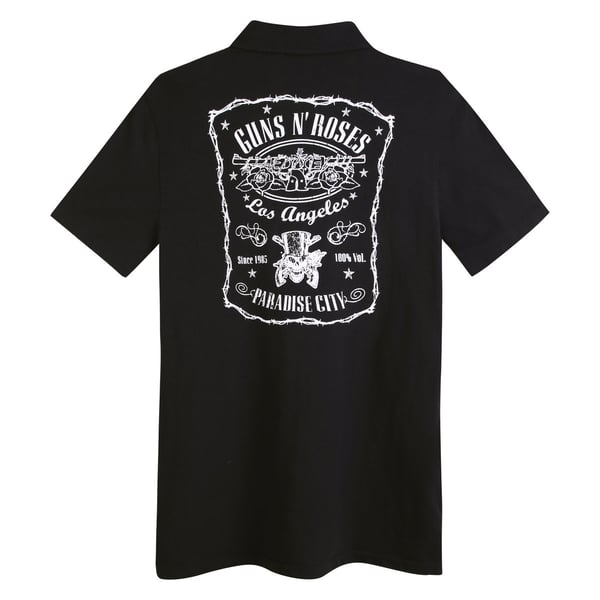 Amplified Unisex Adult Paradise City Guns N Roses Polo Shirt