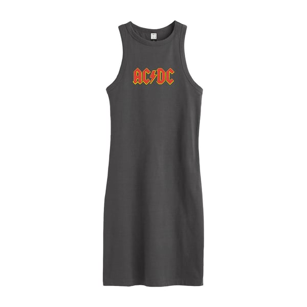 Amplified Womens/Ladies AC/DC Slim Sleeveless Dress Amplified Womens/Ladies AC/DC Slim Sleeveless Dress
