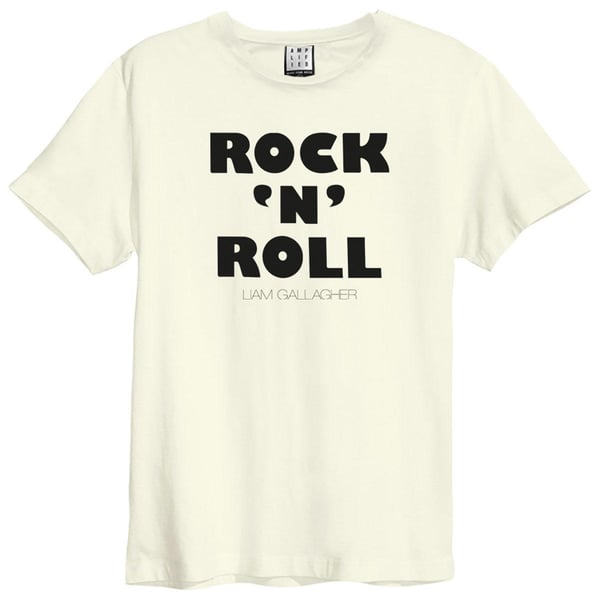 Amplified Unisex Aikuisten Rock N Roll Liam Gallagher T-paita