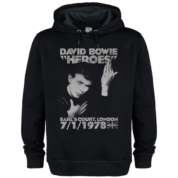 Amplified Unisex Vuxen Heroes 1978 David Bowie Hoodie