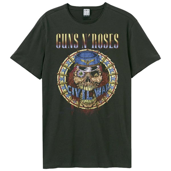 Amplified Mens Civil War Guns N Roses T-Shirt
