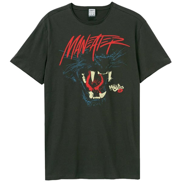 Amplified Unisex Aikuisten Maneater Darryl Hall & John Oates T-paita