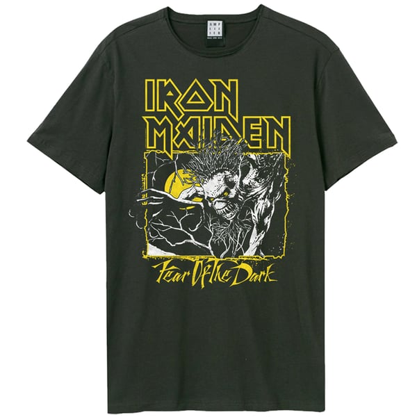 Amplified Unisex Adult Yellow Iron Maiden T-Shirt